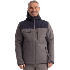 Męska Ocieplana Kurtka Eastwell. Niebieskie kurtki męskie Trespass, m, z aplikacjami, z materiału, z kapturem. Za 383.99 zł.