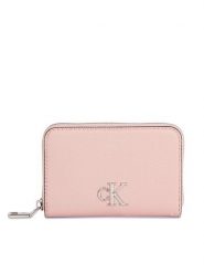 Calvin Klein Jeans Portfel Minimal Monogram M Zip Around T K60K611970 Różowy. Czerwone portfele damskie Calvin Klein Jeans, z jeansu. Za 229.99 zł.