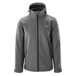 Kurtka Softshellowa Męska Noxon. Czarne kurtki męskie Hi-tec, m, bez wzorów, z softshellu, bez kaptura, trekkingowe. Za 253.99 zł.