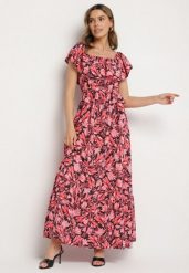 Czarna Sukienka Hiszpanka z Bawełną w Kwiaty Mreova. Czarne sukienki damskie Born2be, na co dzień, m, bez wzorów, z bawełny, eleganckie, bez kołnierzyka, bez ramiączek, maxi, proste. Za 59.99 zł.
