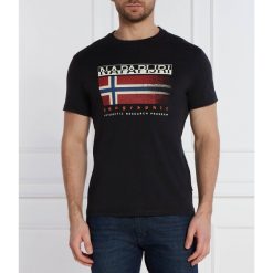 Koszulka t-shirt męski sportowy NAPAPIJRI S-KREIS. Czarne koszulki sportowe męskie Napapijri, m, bez wzorów, bez ramiączek. Za 99.00 zł.