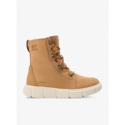 Buty zimowe damskie Sorel Explorer III Joan WP. Czarne obuwie trekkingowe damskie Sorel, bez zapięcia. Za 434.99 zł.