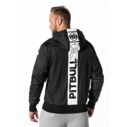 Kurtka przejściowa męska Pitbull z kapturem Athletic Hilltop. Brązowe kurtki męskie PITBULL, m, bez wzorów, z kapturem. Za 219.00 zł.