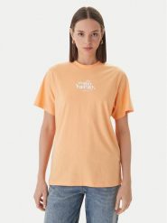 HUGO T-Shirt Vintage 50560770 Pomarańczowy Regular Fit. Brązowe t-shirty damskie Hugo, xs, bez wzorów, z bawełny, vintage, bez kołnierzyka, bez ramiączek. Za 199.99 zł.