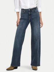 ONLY Jeansy Madison 15339459 Granatowy Wide Leg. Niebieskie jeansy damskie ONLY, bez wzorów, z bawełny. Za 199.99 zł.