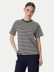 Weekend Max Mara T-Shirt Venaco 2615971031 Czarny Relaxed Fit. Czarne t-shirty damskie Weekend Max Mara, s, bez wzorów, z bawełny, bez kołnierzyka, bez ramiączek. Za 389.99 zł.