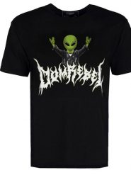 Domrebel T-shirt "Alien Box T" | Alien Box T | Mężczyzna | Czarny. Czarne t-shirty męskie Domrebel, m, bez wzorów, z bawełny, bez kołnierzyka, bez ramiączek. W wyprzedaży za 299.00 zł.