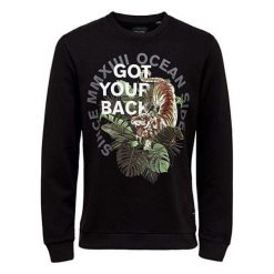 ONLY&SONS Męska sweter Pedley Crew Sweat Black (rozmiar S). Czarne swetry męskie Only&Sons, m, bez wzorów, bez kołnierzyka, bez ramiączek. W wyprzedaży za 91.00 zł.