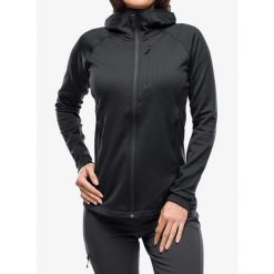 Bluza z kapturem damska Black Diamond Factor Hoody. Czarne bluzy damskie Black Diamond, l, bez wzorów, sportowe, bez ramiączek, z kapturem. Za 413.99 zł.