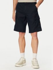 BOSS Szorty materiałowe Sisla 50559366 Granatowy Relaxed Fit. Niebieskie szorty męskie Boss, bez wzorów, ze lnu. Za 629.99 zł.