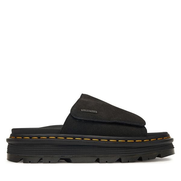 Klapki Dr. Martens. Czarne klapki damskie Dr. Martens, bez wzorów, bez obcasa, bez zapięcia. Za 543.99 zł.