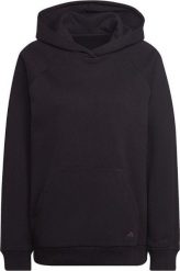 Bluza damska adidas All Sz Fleece Boyfriend Hoodie czarna HC8823 M. Czarne bluzy damskie Adidas, m, bez wzorów, bez ramiączek, bez kaptura. Za 376.70 zł.