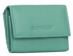 Portfel damski Rovicky R-20-LFN j. zielony. Zielone portfele damskie ROVICKY, ze skóry. Za 45.00 zł.