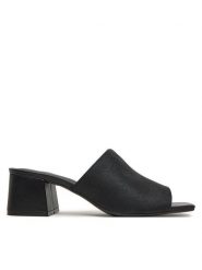 Calvin Klein Klapki Heel Slide 50 - Jacq HW0HW02387 Czarny. Czarne klapki damskie Calvin Klein, bez wzorów, z materiału, bez obcasa, bez zapięcia. Za 389.99 zł.