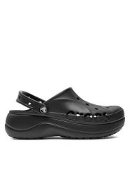 Crocs Klapki Baya Platform Clog 208186-001 Czarny. Czarne klapki damskie Crocs, bez wzorów, z tworzywa sztucznego, bez obcasa, bez zapięcia. Za 249.99 zł.