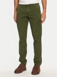 Mustang Spodnie materiałowe Daytona 1015776 Zielony Slim Fit. Zielone spodnie materiałowe męskie Mustang, bez wzorów, z bawełny. Za 189.99 zł.