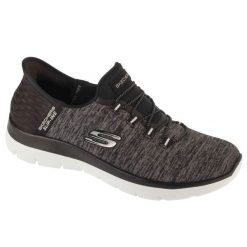 Buty sportowe Sneakersy damskie, Summits - Dazzling Haze. Czarne obuwie sportowe damskie Skechers, bez wzorów, bez zapięcia, trekkingowe, Skechers Sport. Za 249.99 zł.