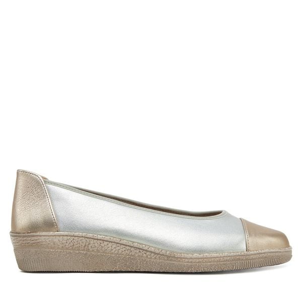 Baleriny Gabor. Szare balerinki damskie Gabor, bez wzorów, bez obcasa, bez zapięcia. Za 269.99 zł.