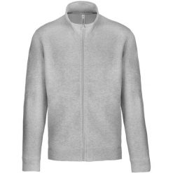 Kurtka Kariban Molleton gratté Zippée. Szare kurtki męskie KARIBAN, xl, bez wzorów, z bawełny, bez kaptura. Za 211.50 zł.