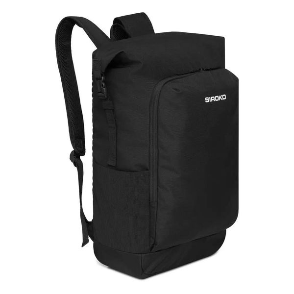Plecak roll-top 25L Siroko Backpack 25L. Czarne plecaki męskie SIROKO, bez wzorów, z materiału. Za 202.00 zł.