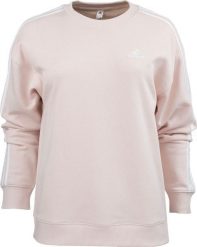 Adidas Bluza damska adidas Essentials 3-Stripes różowa IC9907 L. Czerwone bluzy damskie Adidas, l, bez wzorów, bez ramiączek, bez kaptura. Za 213.80 zł.