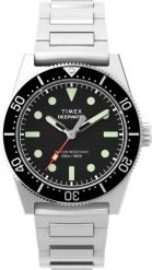Zegarek Timex Zegarek męski TW2W95200 srebrny. Szare zegarki męskie Timex, bez wzorów, srebrne. Za 1,099.00 zł.