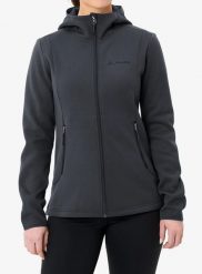 Bluza z kapturem damska Vaude Idris Fleece Hoody. Czarne bluzy damskie Vaude, m, bez wzorów, z materiału, eleganckie, bez ramiączek, z kapturem. Za 433.39 zł.