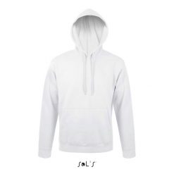 Bluza z kapturem Sol's Snake. Białe bluzy damskie SOL'S, s, bez wzorów, z materiału, sportowe, bez ramiączek, z kapturem. Za 131.00 zł.