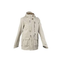 Kurtka turystyczna NH500 WTP protect damska. Brązowe kurtki damskie QUECHUA, xs, bez wzorów, z materiału, bez ramiączek, bez kaptura. Za 169.99 zł.