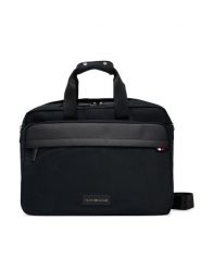 Tommy Hilfiger Torba na laptopa Th Nylon Workbag AM0AM13619 Czarny. Czarne torby na laptopa damskie Tommy Hilfiger, bez wzorów, z materiału. Za 489.99 zł.
