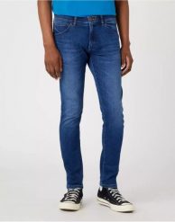 WRANGLER BRYSON MĘSKIE SPODNIE JEANSOWE JEANSY DŻINSY BLUE CRUSH W14XCSZ50. Niebieskie jeansy męskie Wrangler, z jeansu. Za 229.99 zł.