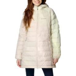 Kurtka COLUMBIA POWDER LITE II MID JACKET Beżowy. Brązowe kurtki męskie Columbia, m, bez wzorów, z syntetyku, bez kaptura. Za 703.73 zł.