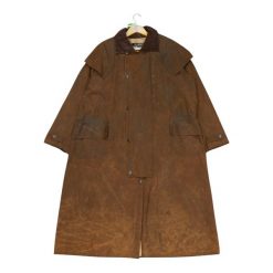 Second life - Parka męska Barbour Stockman Wax Y2K - Stan bardzo dobry. Brązowe parki męskie Barbour, l, bez wzorów, eleganckie, bez kołnierzyka, bez kaptura. Za 681.56 zł.