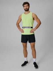 4F Spodenki do biegania szybkoschnące męskie - czarne L. Czarne szorty męskie 4F, bez wzorów, z tkaniny. Za 149.99 zł.