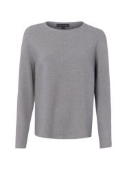 Franco Callegari Sweter z dzianiny Kobiety Bawełna szary, L. Szare swetry nierozpinane damskie Franco Callegari, l, bez wzorów, z bawełny, eleganckie, bez kołnierzyka, bez ramiączek. Za 249.95 zł.