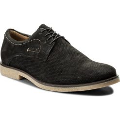 Półbuty LASOCKI FOR MEN MI08-C363-399-03. Czarne półbuty męskie Lasocki For Men, bez wzorów, z nubiku, bez obcasa, bez zapięcia. W wyprzedaży za 179.99 zł.