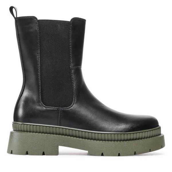 Sztyblety Jenny Fairy. Czarne botki damskie Jenny Fairy, bez wzorów, bez obcasa, na płaskiej podeszwie, bez zapięcia. Za 179.99 zł.