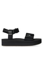 The North Face Sandały Skeena Platform NF0A8AE7VOR1 Czarny. Czarne sandały damskie The North Face, bez wzorów, z materiału, bez obcasa, na koturnie, bez zapięcia. Za 179.99 zł.