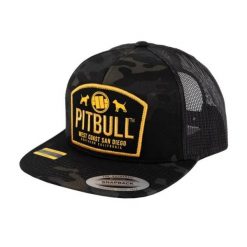 Czapka z daszkiem PitBull Mesh Dogs Flat Snapback Trucker Cap - 629011918900. Czarne czapki damskie PITBULL, z aplikacjami, z bawełny, eleganckie. Za 109.00 zł.