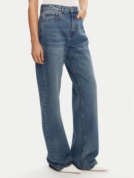 AMI Paris Jeansy FTR450.DE0046 Granatowy Regular Fit. Niebieskie jeansy damskie AMI PARIS, bez wzorów, z bawełny. Za 1,219.00 zł.