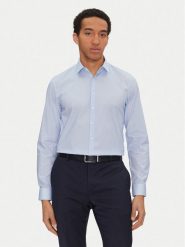 Calvin Klein Koszula K10K114312 Niebieski Slim Fit. Niebieskie koszule męskie Calvin Klein, m, bez wzorów, z bawełny, bez kołnierzyka, bez ramiączek. Za 219.99 zł.