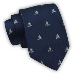 Krawat Alties (7 cm) - Znaki Zodiaku: WODNIK. Niebieskie krawaty i muchy Alties, bez wzorów, z tkaniny, eleganckie. Za 49.00 zł.