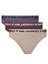KARL LAGERFELD Komplet 3 par stringów A1W47158 Kolorowy. Majtki damskie KARL LAGERFELD, z bawełny. Za 139.99 zł.