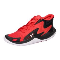 Buty do koszykówki Under Armour Jet '25 red/black. Czarne obuwie trekkingowe damskie Under Armour, z materiału, przed kolano, bez zapięcia. Za 383.10 zł.