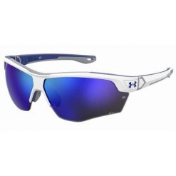 Okulary przeciwsłoneczne Under Armour Yard Dual S3. Białe okulary przeciwsłoneczne damskie Under Armour, prostokątne. Za 479.99 zł.