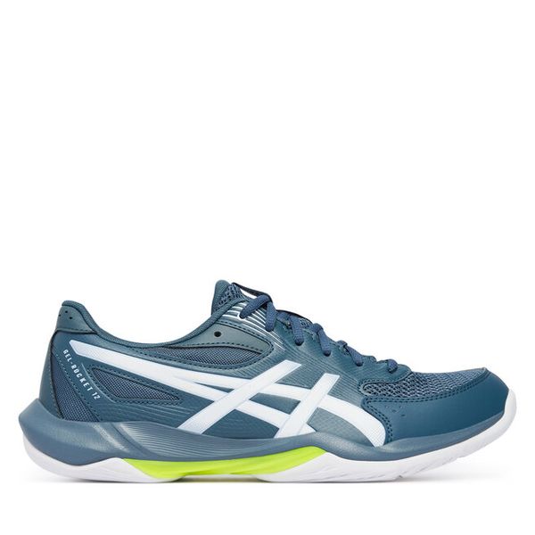 Buty halowe Asics. Niebieskie buty sportowe męskie Asics, bez wzorów, bez zapięcia. Za 278.99 zł.
