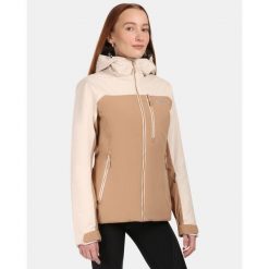 Damska kurtka narciarska Kilp FLIP-W. Brązowe kurtki sportowe damskie Kilpi, na zimę, bez wzorów, bez ramiączek, bez kaptura, narciarskie. Za 628.61 zł.