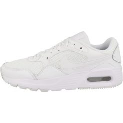 Buty do chodzenia damskie Nike Wmns Air Max SC. Białe obuwie sportowe damskie Nike, bez wzorów, z materiału, bez zapięcia, do biegania, nike air max. Za 488.75 zł.