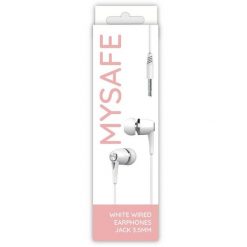 Słuchawki Mysafe EAR35 Białe. Białe słuchawki dokanałowe Mysafe. Za 10.98 zł.