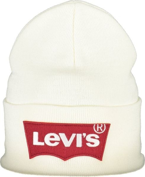 Levi`s BIAŁA CZAPKA MĘSKA LEVI'S NoSize. Białe czapki męskie na zimę, bez wzorów. Za 118.50 zł.